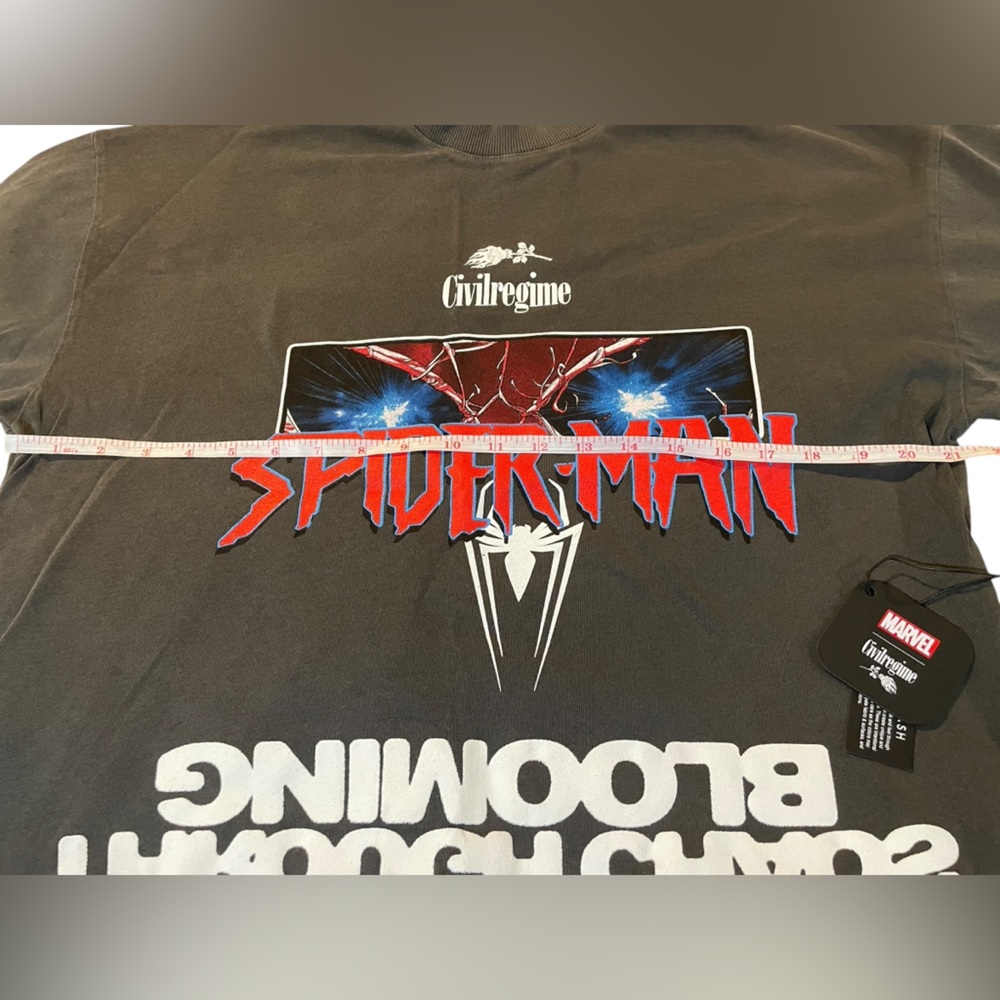 Civil Regime X Marvel Spider-Man Graphic Tee - Black - Picture 10 of 11